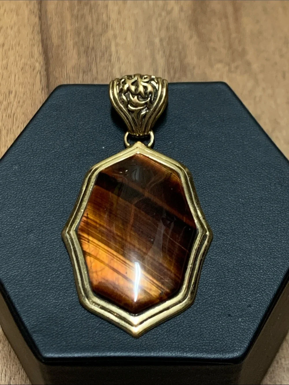 Vintage Barse Tiger Eye Pendant - Picture 1 of 3